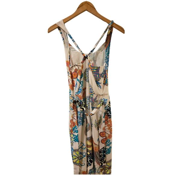 Trina Turk Banana Republic 100% Silk Crazy Botanical Twist Strap Mini Dress - Picture 4 of 12